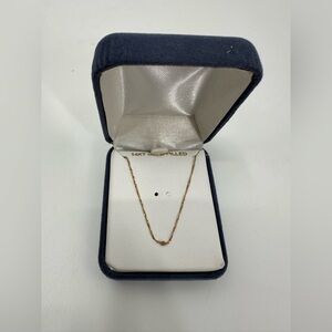 14k Gold Box Chain Necklace